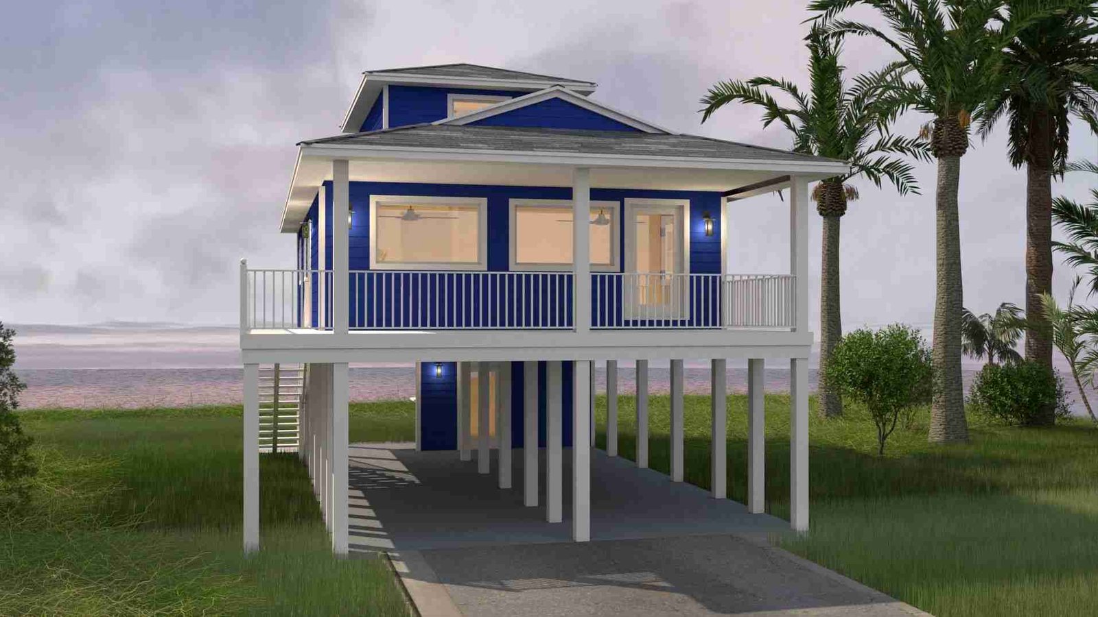 plan 240-0011 front view rendering