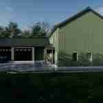 plan 470-0020 front side view rendering