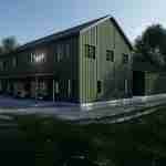 plan 470-0020 rear corner rendering