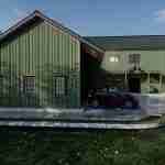 plan 470-0020 garage side rendering