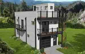 plan 630-0113 front view rendering