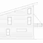 plan 630-099 left view elevation