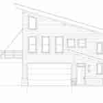 plan 630-099 right view elevation