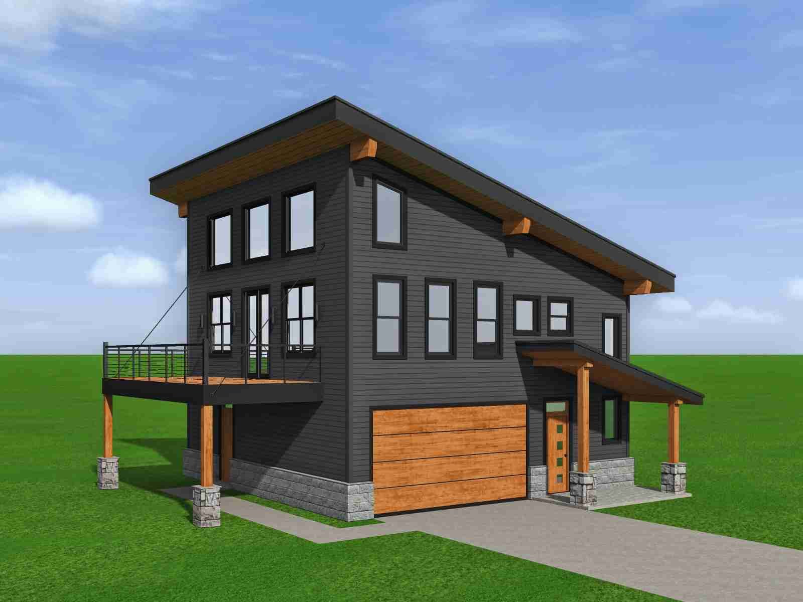 plan 630-099 front view rendering