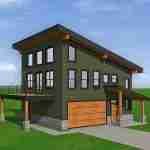 plan 630-099 front view rendering