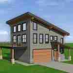 plan 630-099 front view rendering