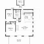 plan 630-099 second level floor plan