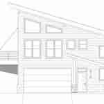 plan 630-0002 right view elevation