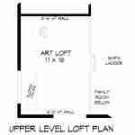 plan 630-0002 loft level floor plan