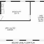 Plan 630-0059 - Second Level Floor Plan