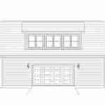 plan 630-0117 rear view elevation
