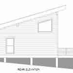 Plan 630-0080 Rear Elevation