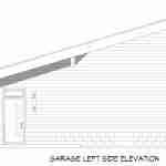 Plan 630-0072 Garage Left Elevation