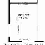 Plan 630-0072 Loft Floor Plan