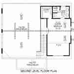 plan 630-0009 second level floor plan