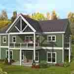 Plan 630-0095 Rear View Rendering