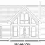 Plan 630-0057 - Rear Elevation