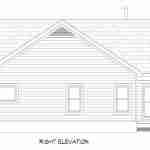 Plan 630-0057 - Right Elevation