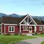 Plan 630-0057 - Front View Rendering