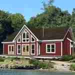 Plan 630-0057 - Rear View Rendering