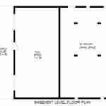 Plan 630-0054 - Basement Floor Plan
