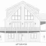 Plan 630-0054 - Left Elevation