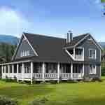 plan 630-0010 wide view blue side rendering