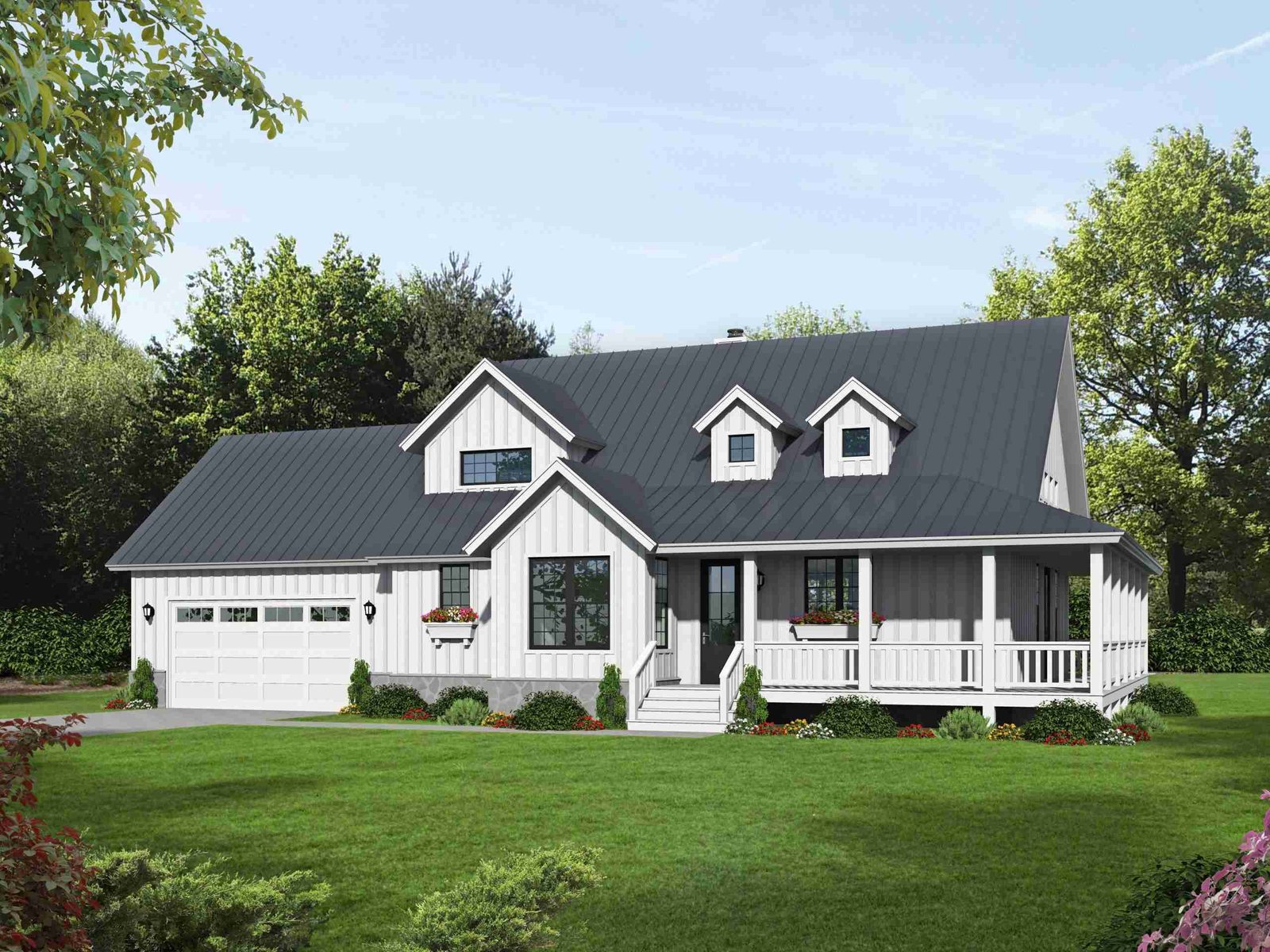Plan 630-0076 Front Rendering
