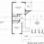 Plan 630-0076 Second Level Floor Plan