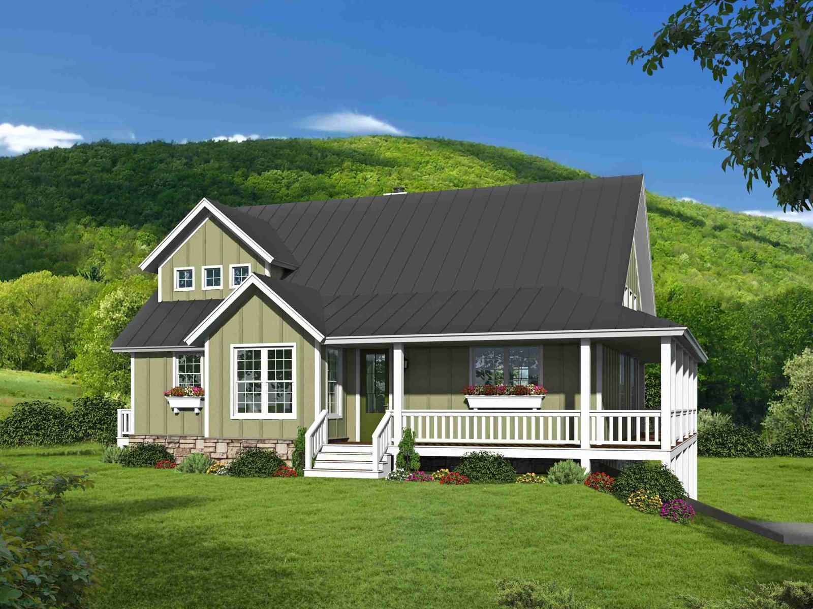 Plan 630-0065 - Front View Rendering