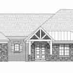 plan 630-0042 front view elevation