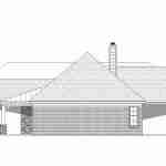plan 630-0042 right view elevation