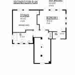 plan 240-0173 second level floor plan