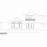 plan 240-0173 rear view elevation