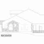 plan 240-0173 right view elevation