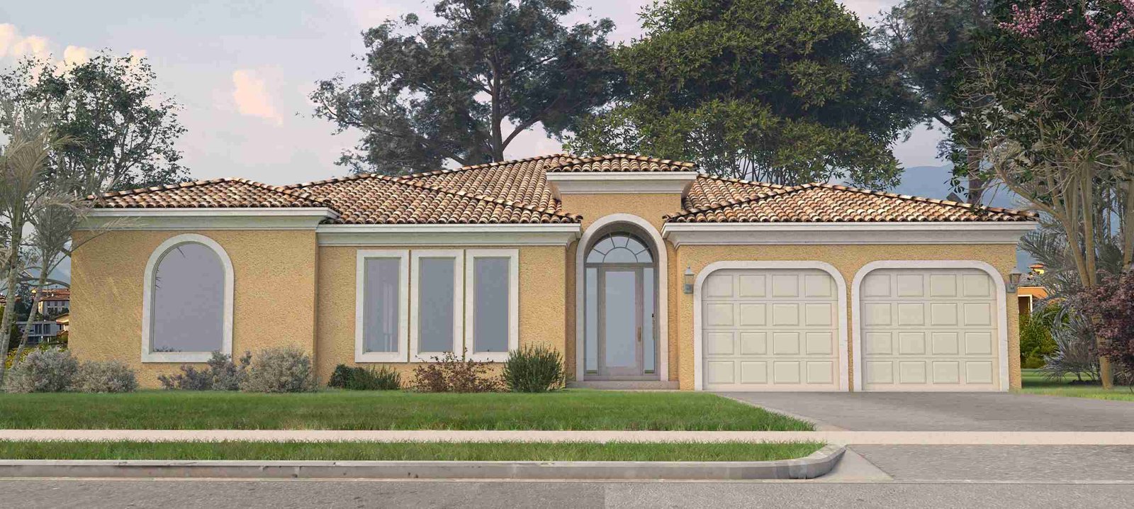 plan 240-0174 front view rendering