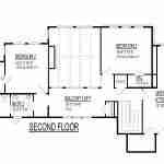 plan 240-0184 second level floor plan