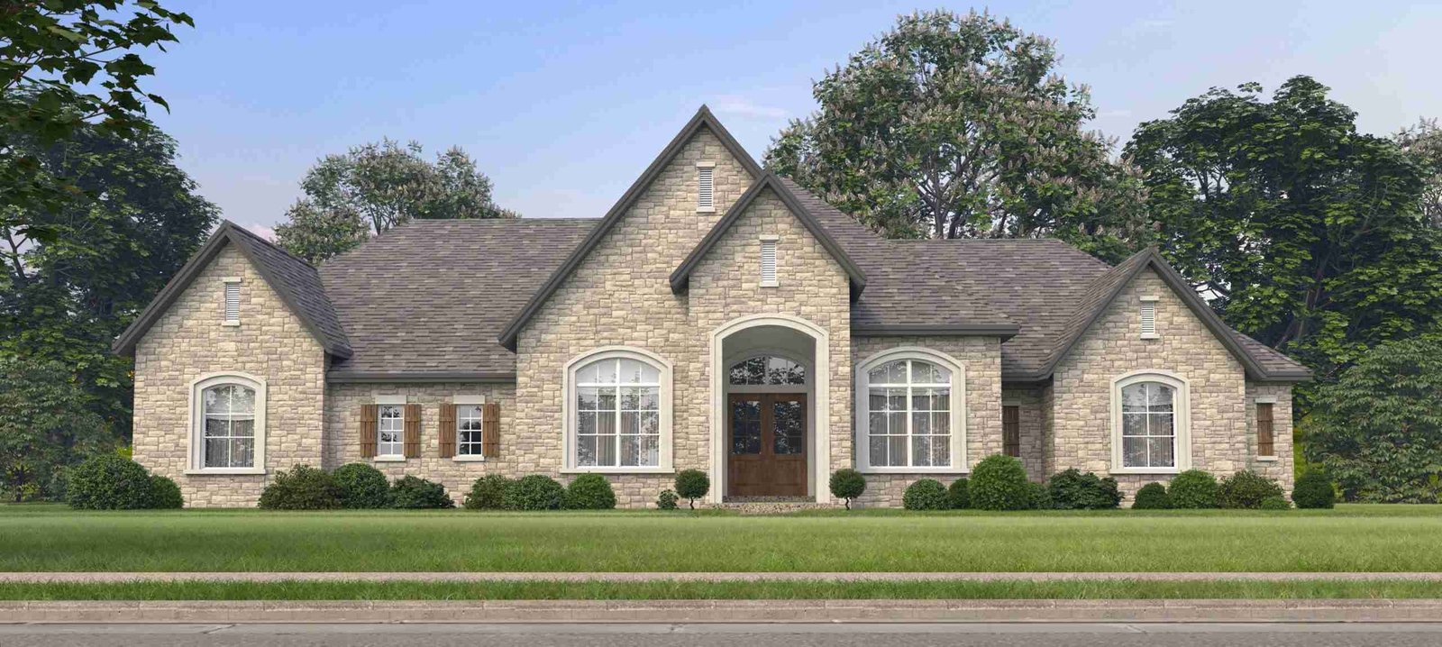 plan 240-0188 front view rendering