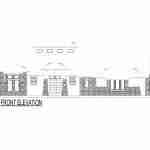 plan 240-0198 front view elevation