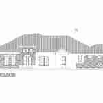 plan 240-0203 front view elevation