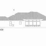 plan 240-0203 rear view elevation