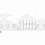 plan 240-0210 rear view elevation