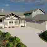 plan 240-0210 front view rendering