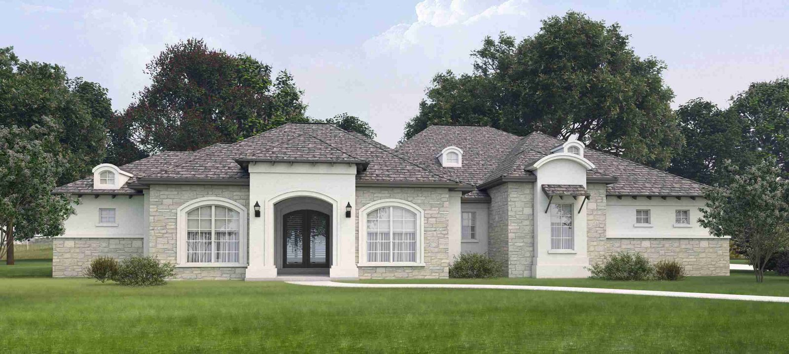 plan 240-0214 front view rendering