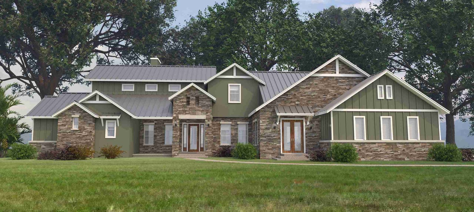 plan 240-0215 front view rendering