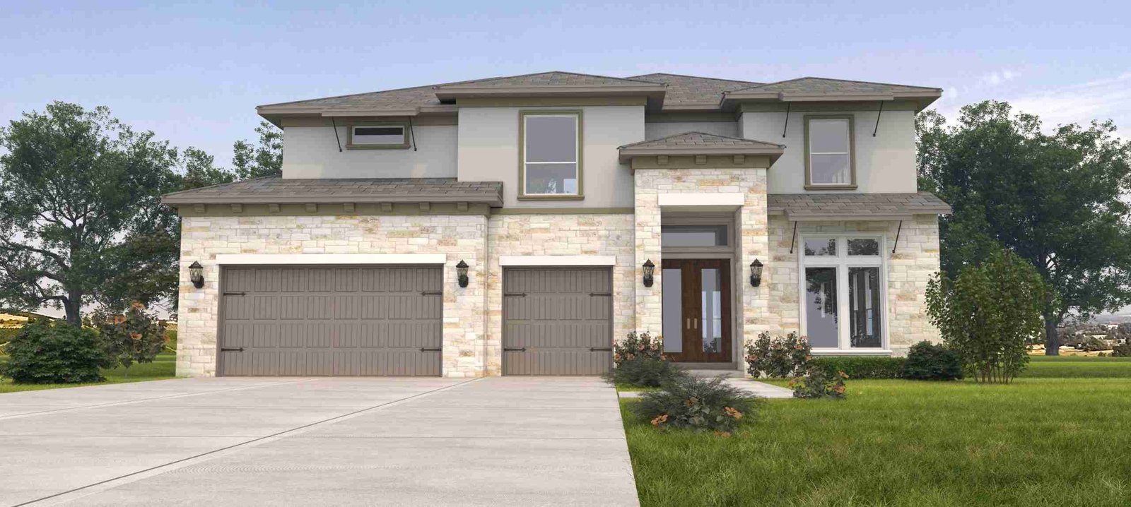 plan 240-0223 front view rendering