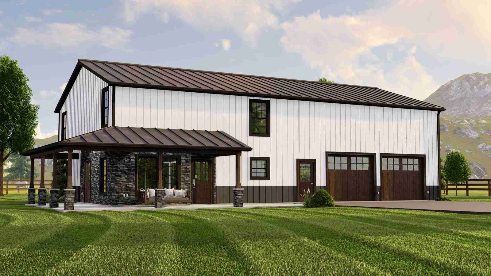 plan 580-1037 front view light rendering