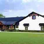 plan 580-1017 side view angle white rendering