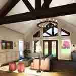 plan 580-1023 living area rendering