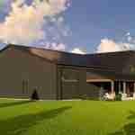 plan 580-1020 left side view rendering